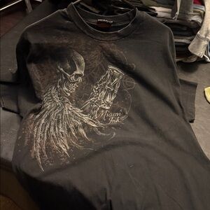 MiamiInk  Black Graphic Tee